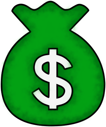 Green Money Bag Clip Art