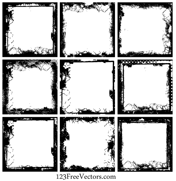 Grunge Frame Vector Free Download