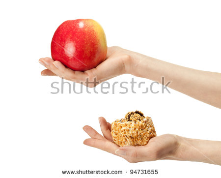 5 Photos of Healthy Food Vector Hands