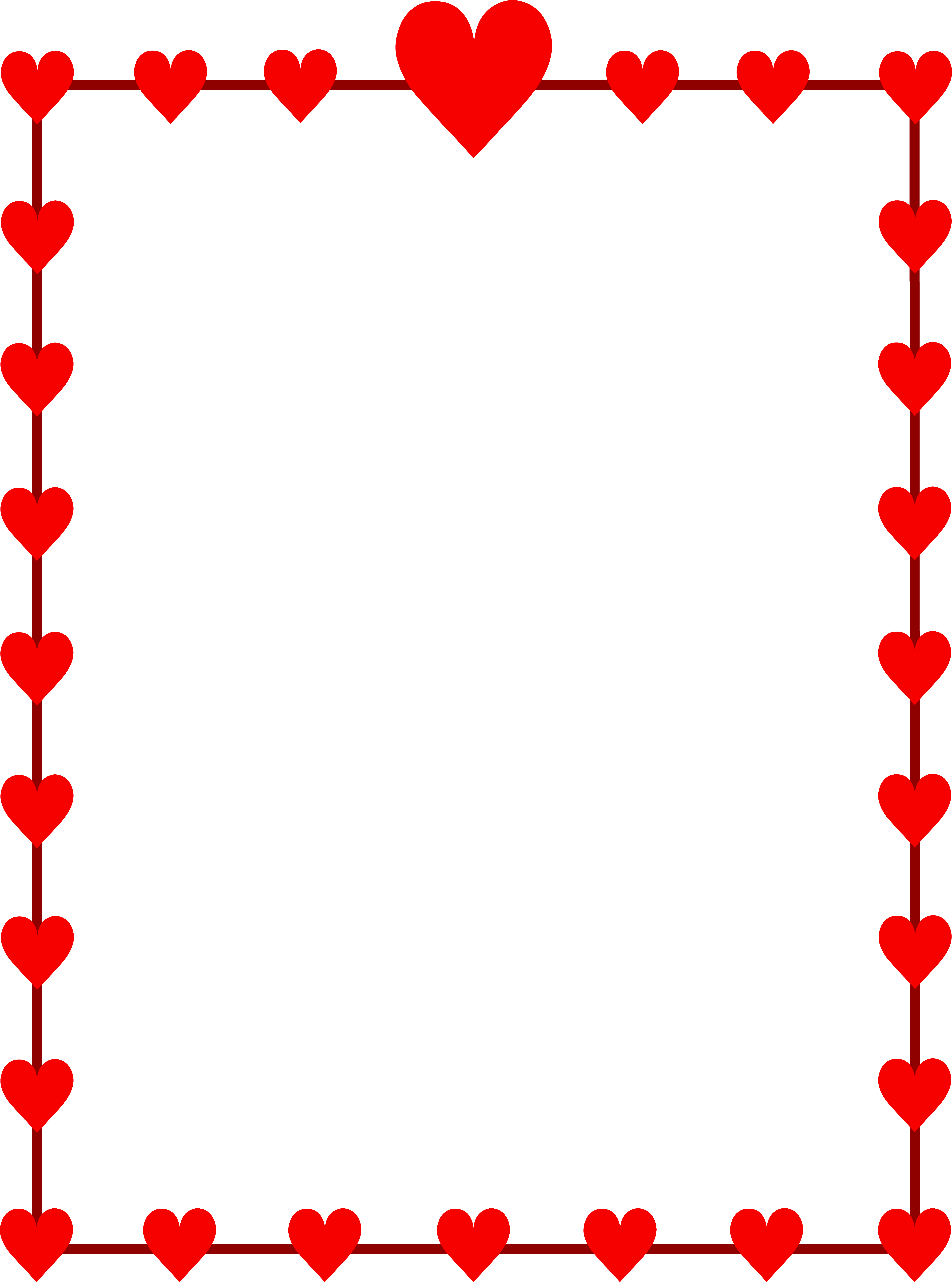 Heart Border Clip Art Free