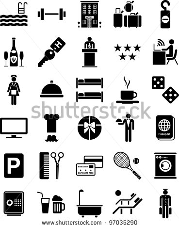 Hotel Icons Vector Free