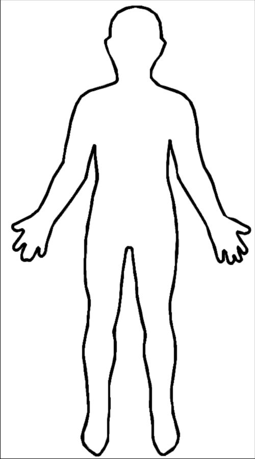 Human Body Outline Template