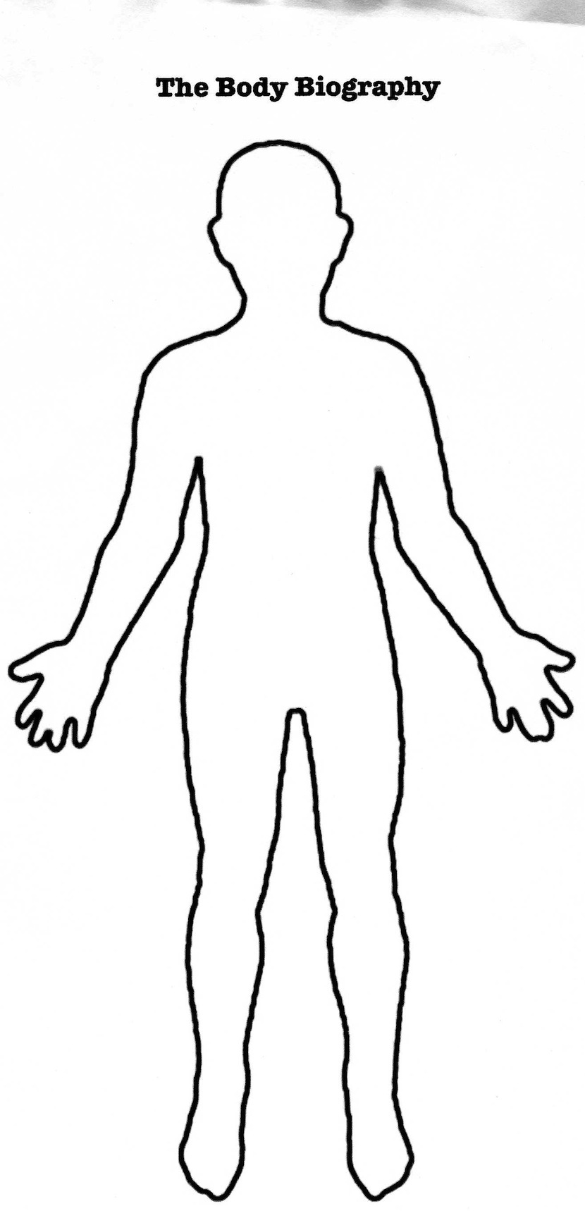 Human Body Outline Template