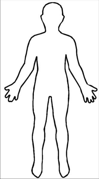 Human Body Outline Template