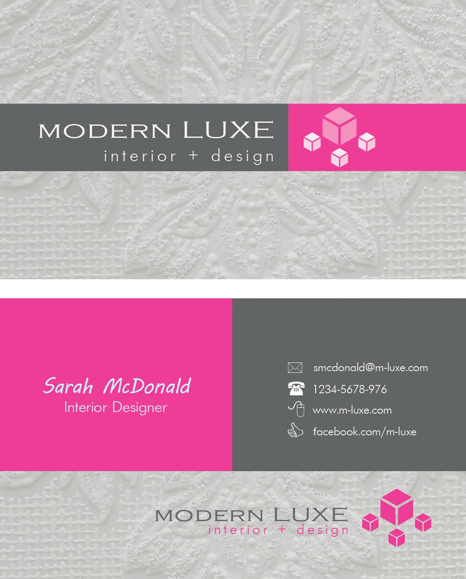 Interior Design Business Card