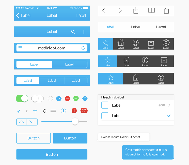 iOS 7 Design Elements