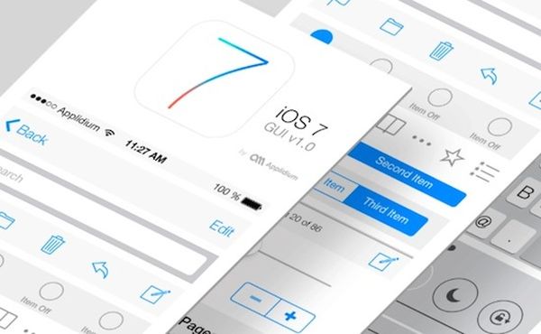 iOS 7 GUI PSD