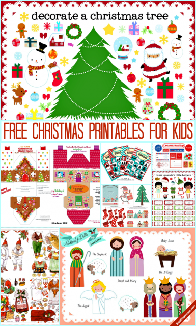 Kids Christmas Printables Free