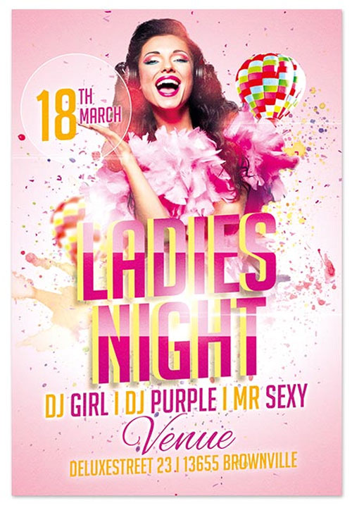 Ladies Night Flyer Template Free