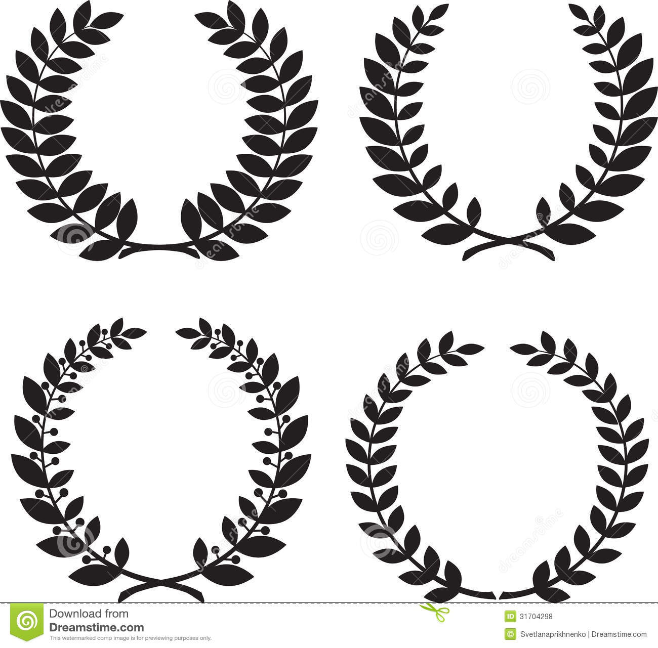 Laurel Wreath Silhouette