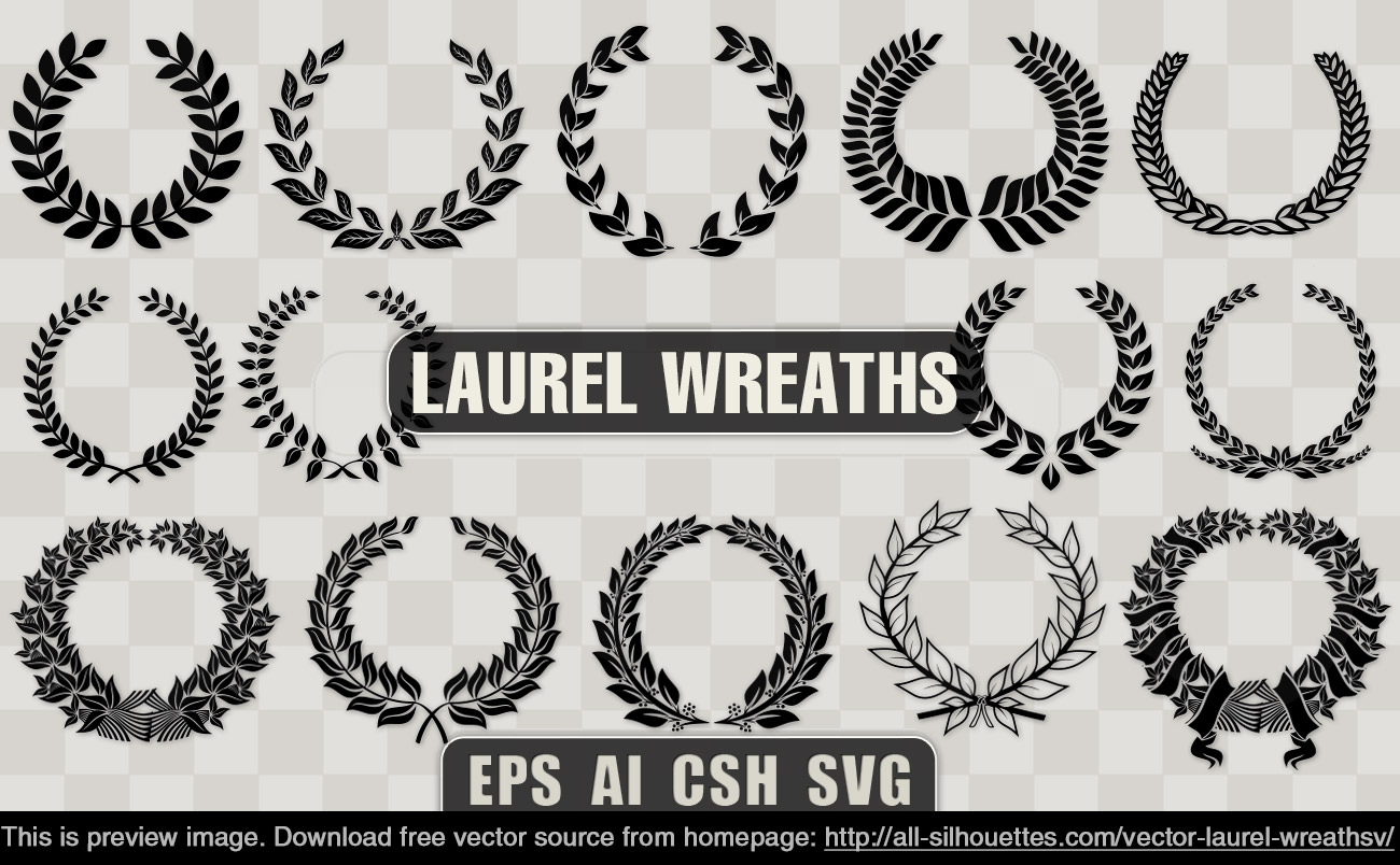 Laurel Wreath Vectors Free
