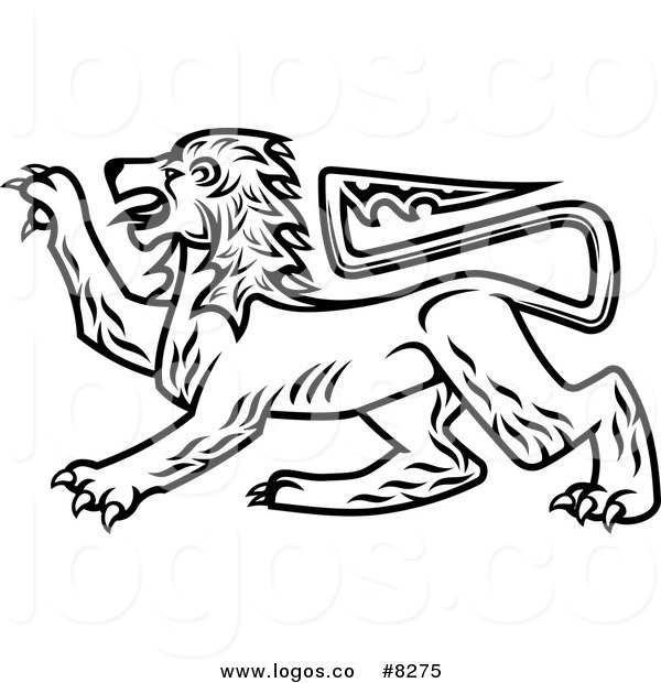 Lion Clip Art Black and White