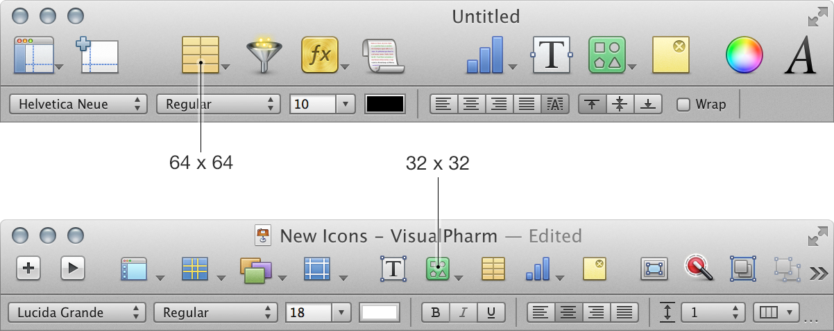 Mac Toolbar Icons