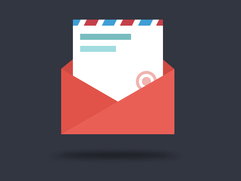 20 Flat Mail Icon Images