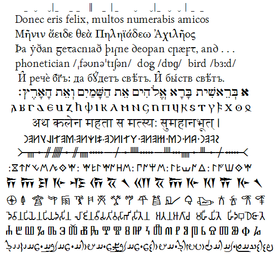 Medieval Latin Font