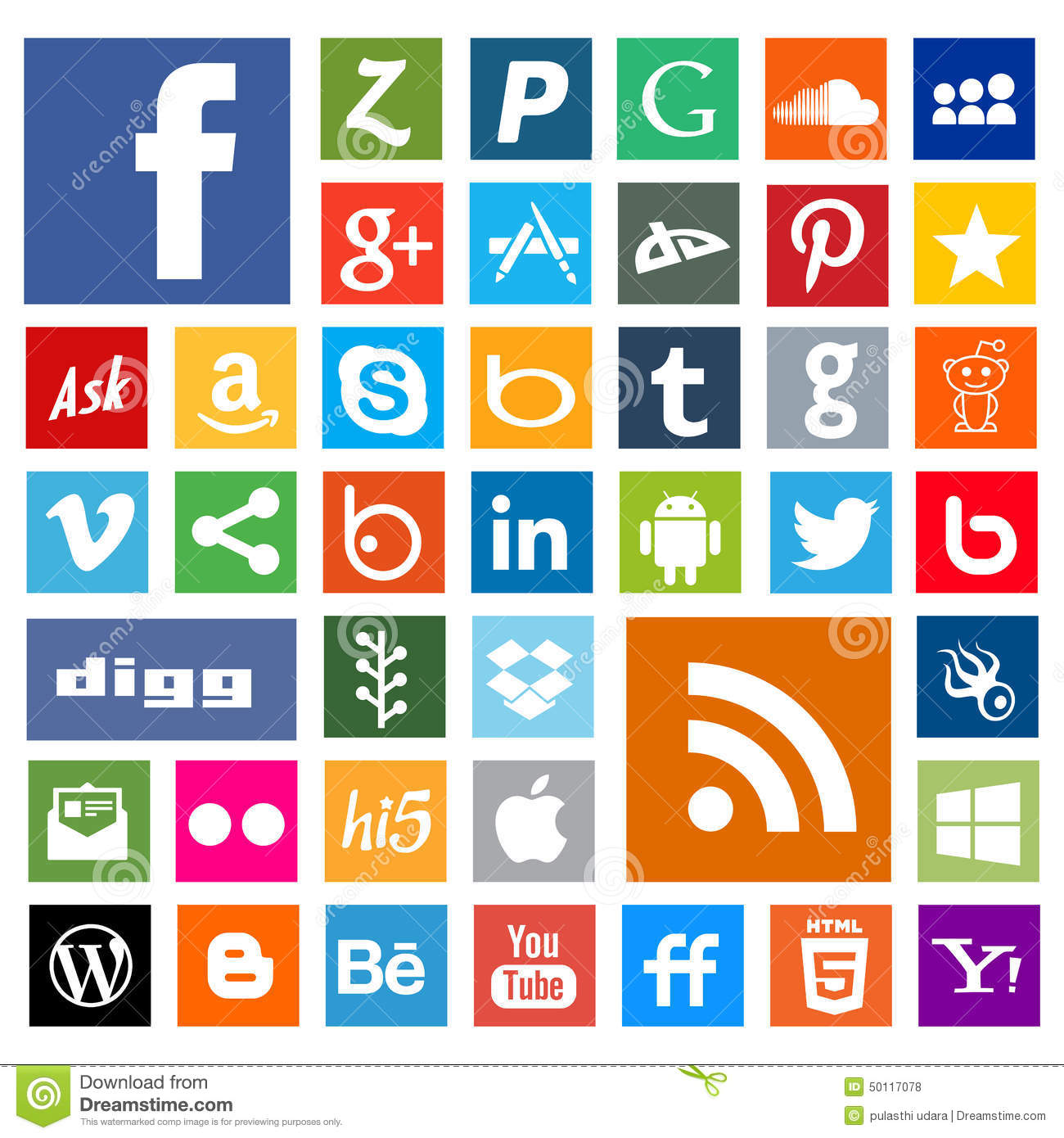 Most Popular Social Media Icons
