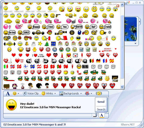 MSN Messenger Emoticons List