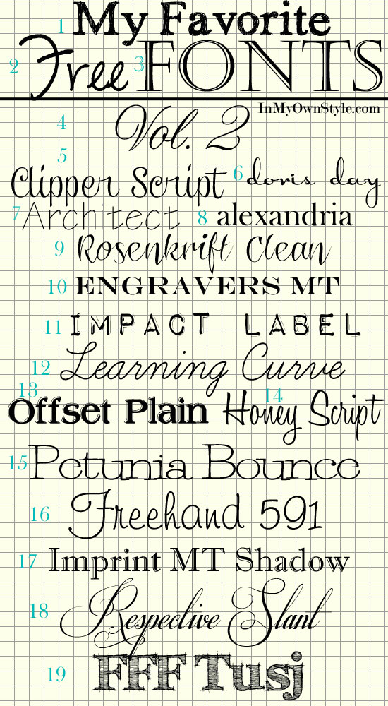 11 Free Script Fonts For Microsoft Word Images
