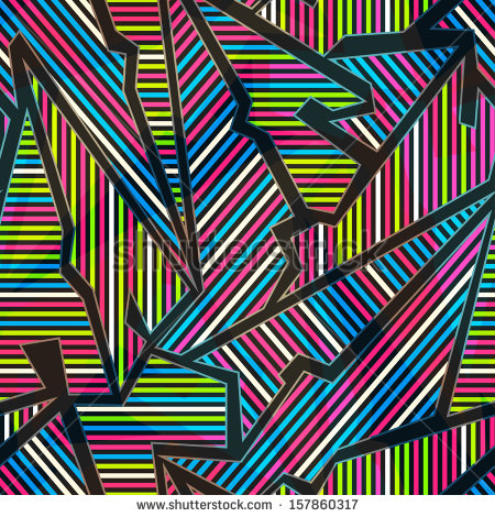 Neon Geometric Pattern