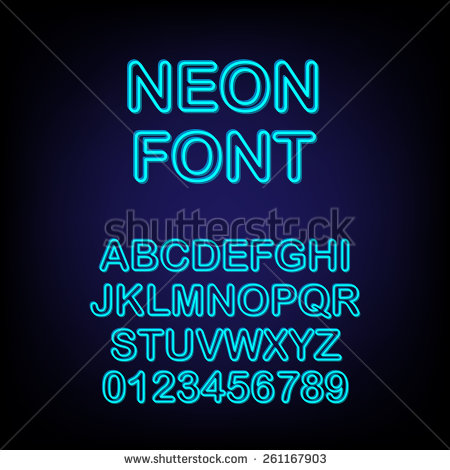 Neon Letters Font