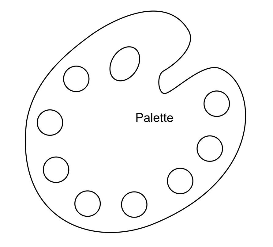 painter s palette template