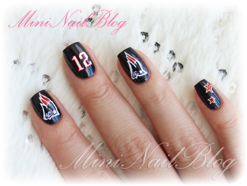 Patriots Nail Art