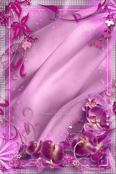 Pink Flower Border Design
