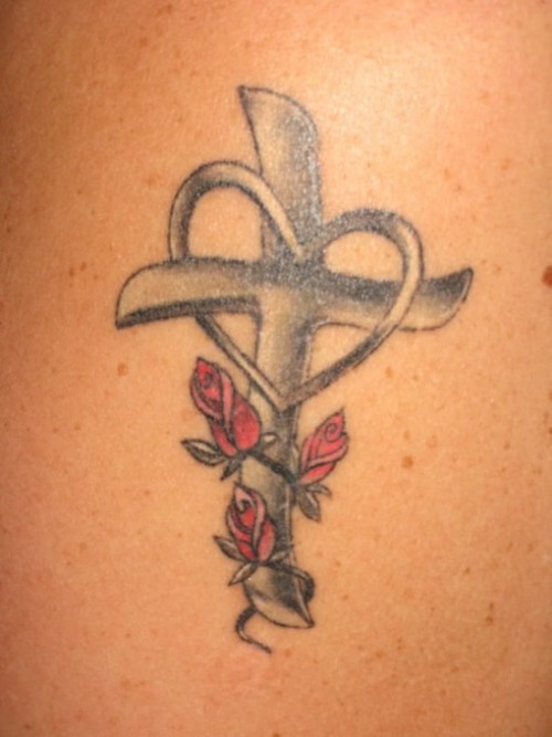 Pretty Cross Tattoo Designs for Women