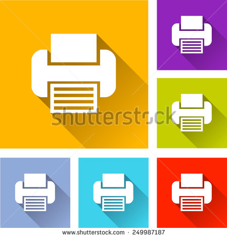 Printer Icon Flat