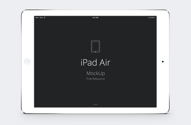 PSD Vector Mockup iPad Air