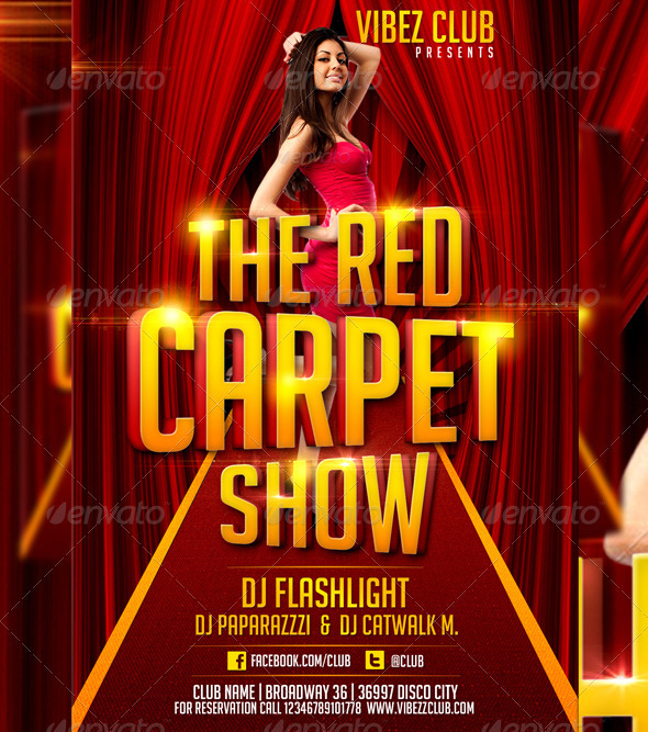 Red Carpet Flyer Template Free Red Carpet Flyer Template Free