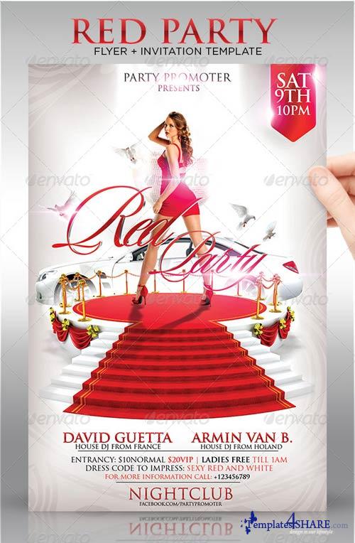 Red Carpet Flyer Template Red Carpet Flyer Template