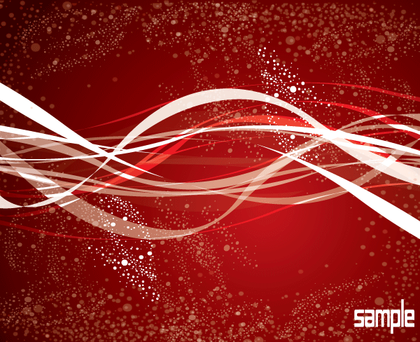 Red Line Wave Vector PNG