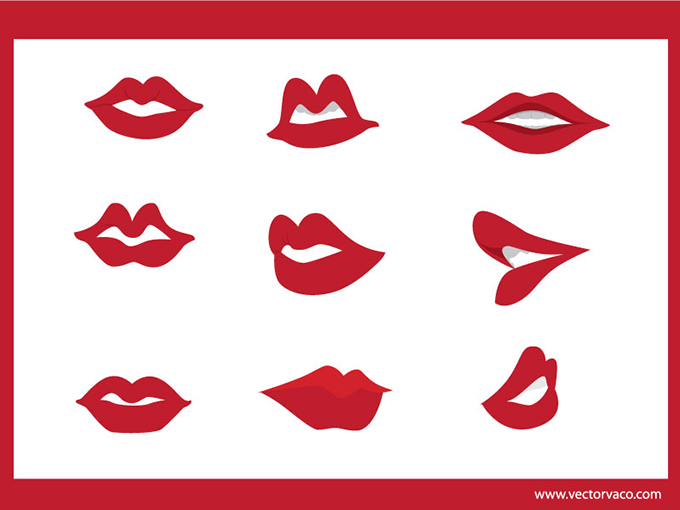 Red Lips Vector