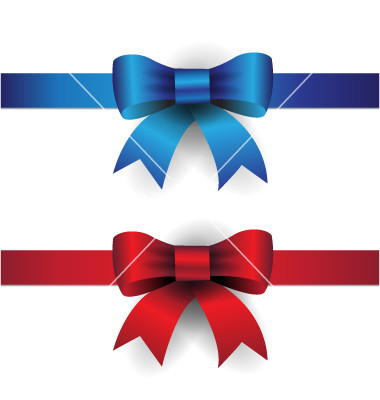 Red Ribbon Bow Vector