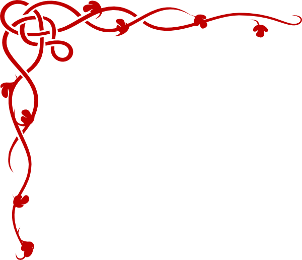 Red Wedding Borders Clip Art