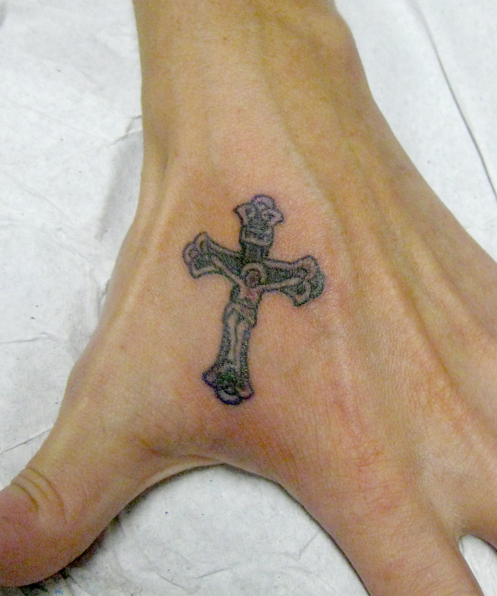 Religious Cross Tattoo Design