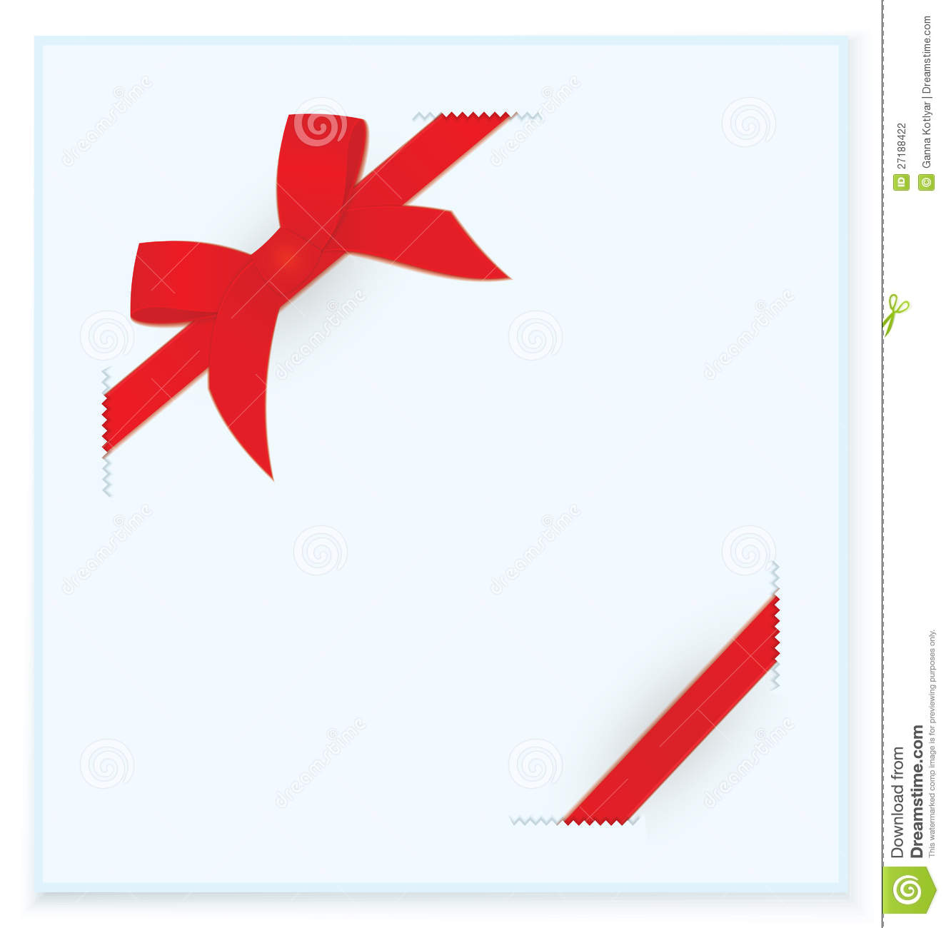 Ribbon and Bow Vector