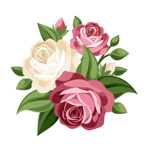 Rose Flower Bouquet Clip Art