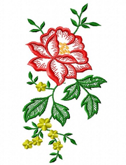 Rose Machine Embroidery Border Designs