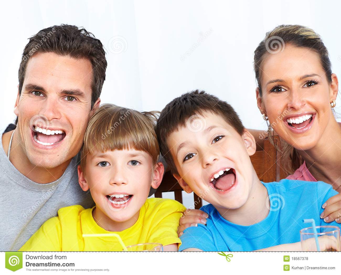 Royalty Free Images of Happy Families