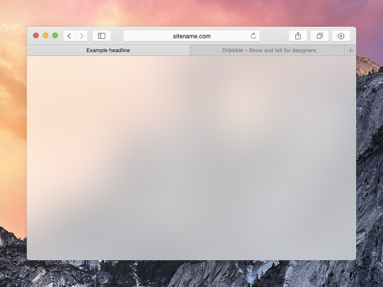 Safari Web Browser Mockup Safari Web Browser Mockup