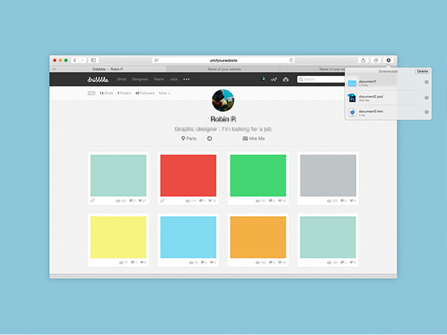 Safari Web Browser Mockup Safari Web Browser Mockup