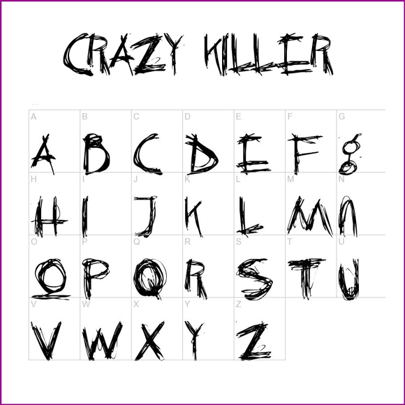 15 Creepy Letters Font Images