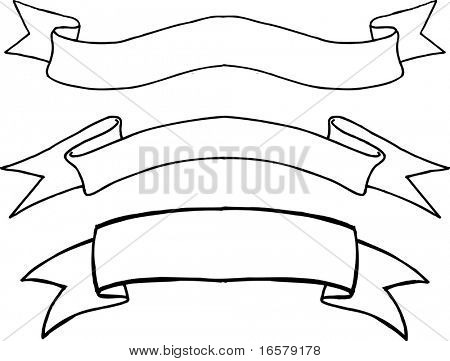 Scroll Banner Vector Illustration