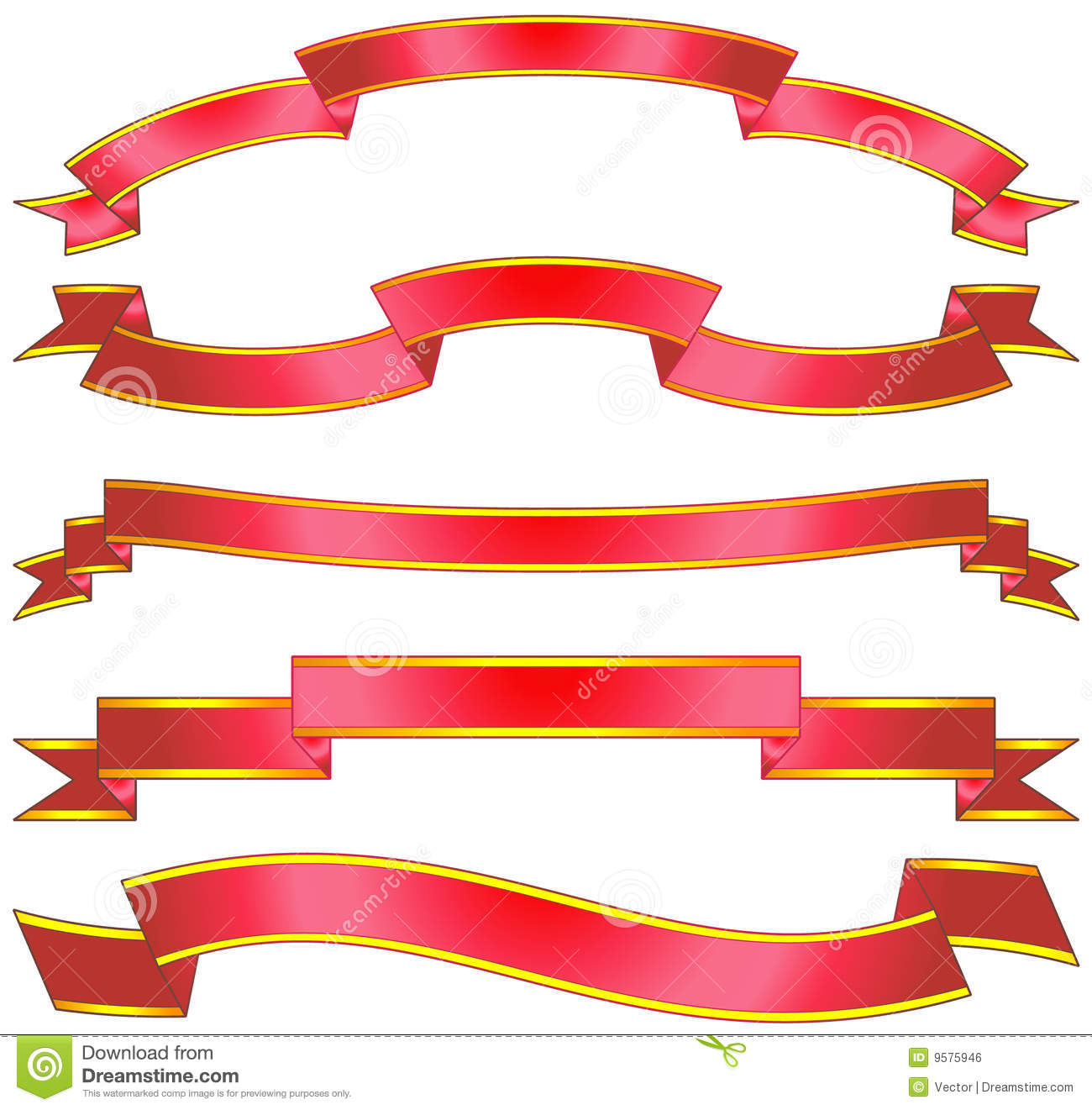 Scroll Ribbon Banner Vector Free