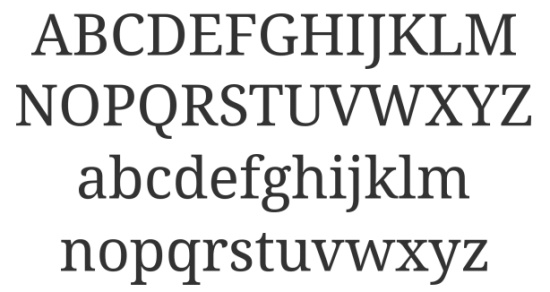 Serif Fonts