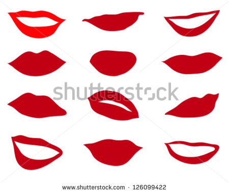 Silhouette Red Lips