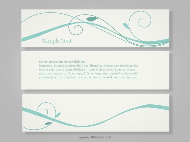 Simple Banner Vector Free