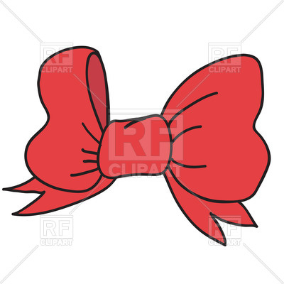 Simple Red Bow Clip Art
